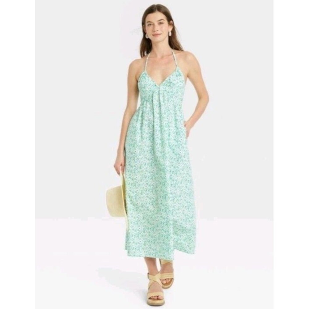 Universal Thread Women's Strapless Bandeau Midi Sweater Slip Dress Large